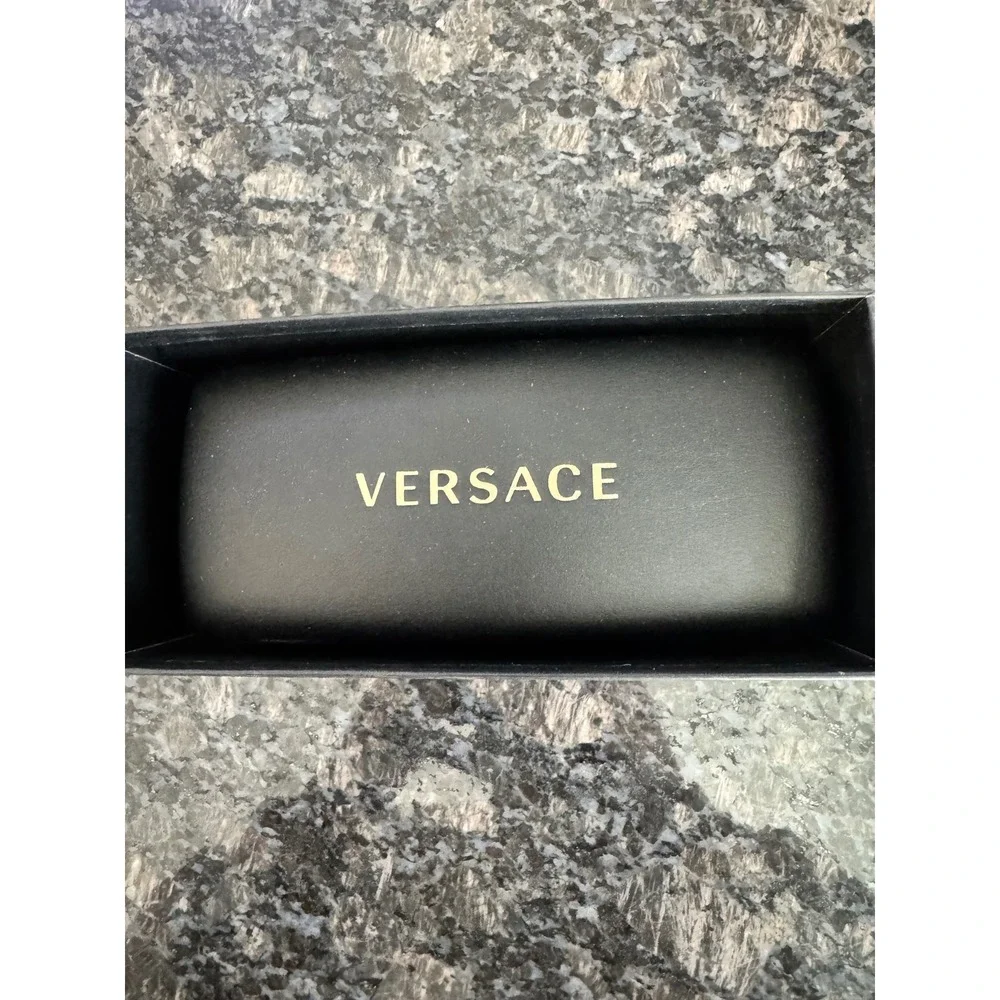 Versace 4453 GB1/87 Medusa Biggie Sunglasses Black Gold Oversized Womens‎ 56mm
